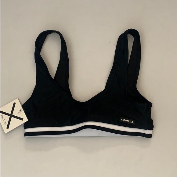 Boutine LA Tops - Crooks L.A Pirate Yogi Bikini Top Size XS